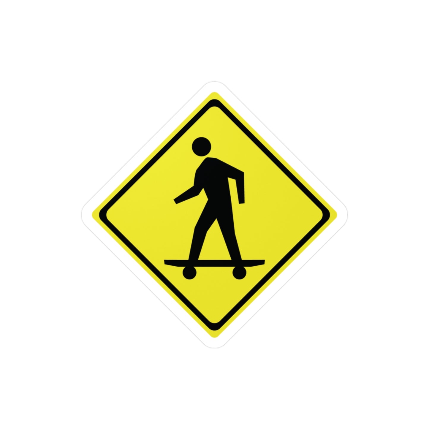 Skater Crossing Sticker