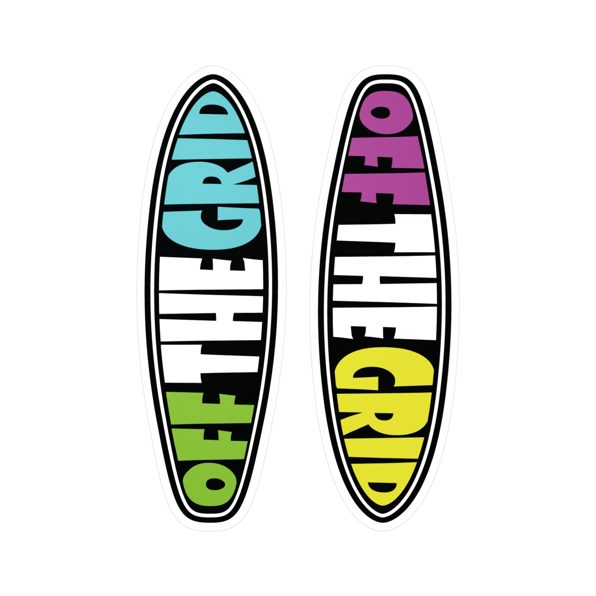 Surfboard Window Stickers