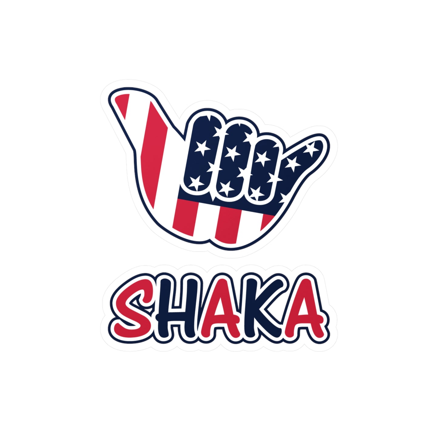 Shaka USA Surf Sticker