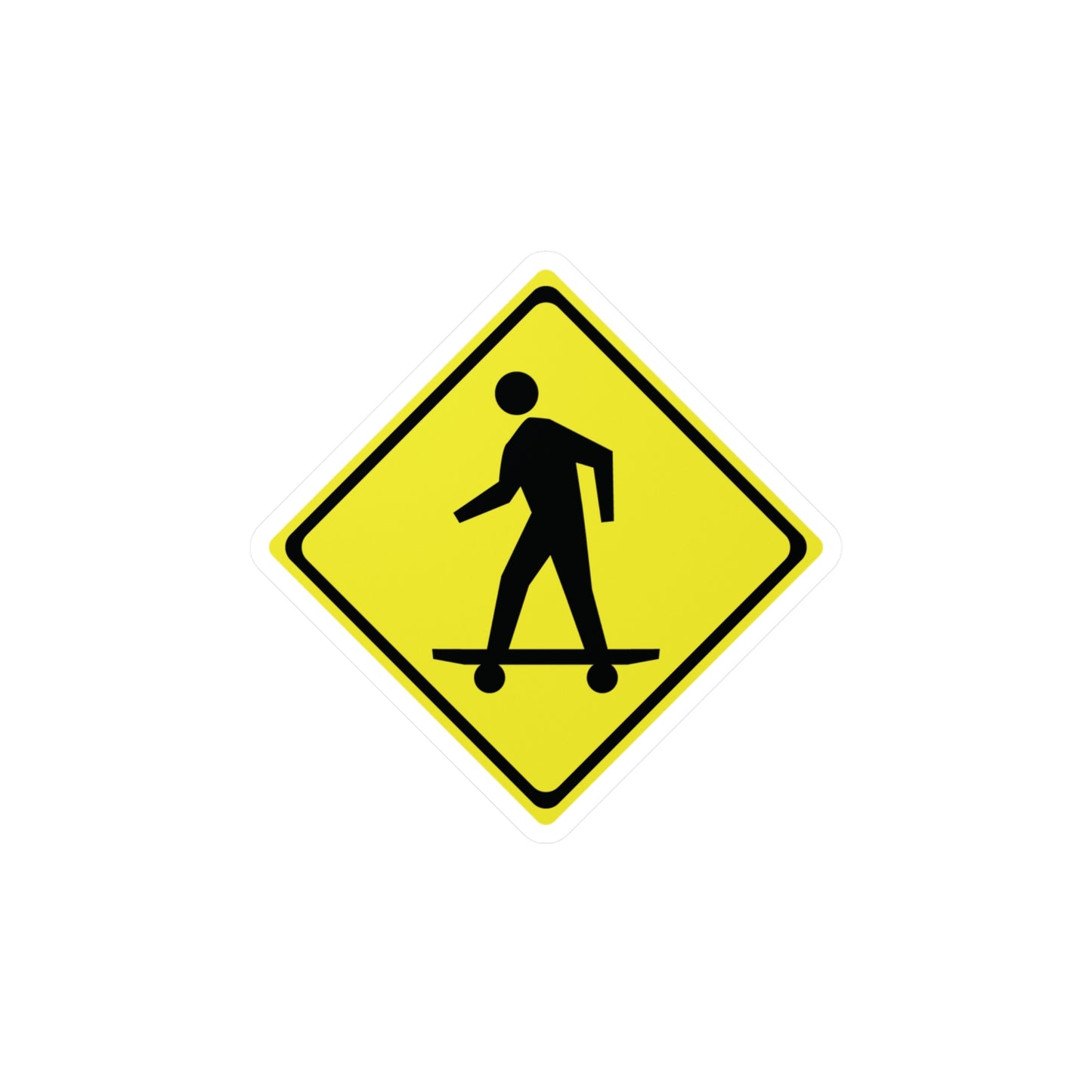 Skater Crossing Sticker