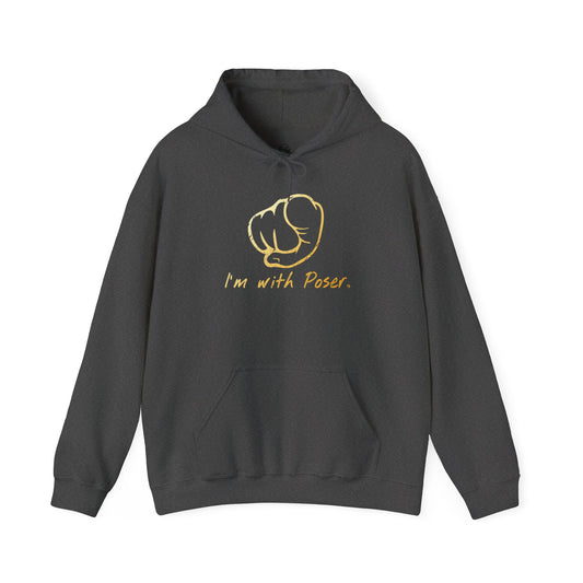 I'm With Poser Skate Hoodie