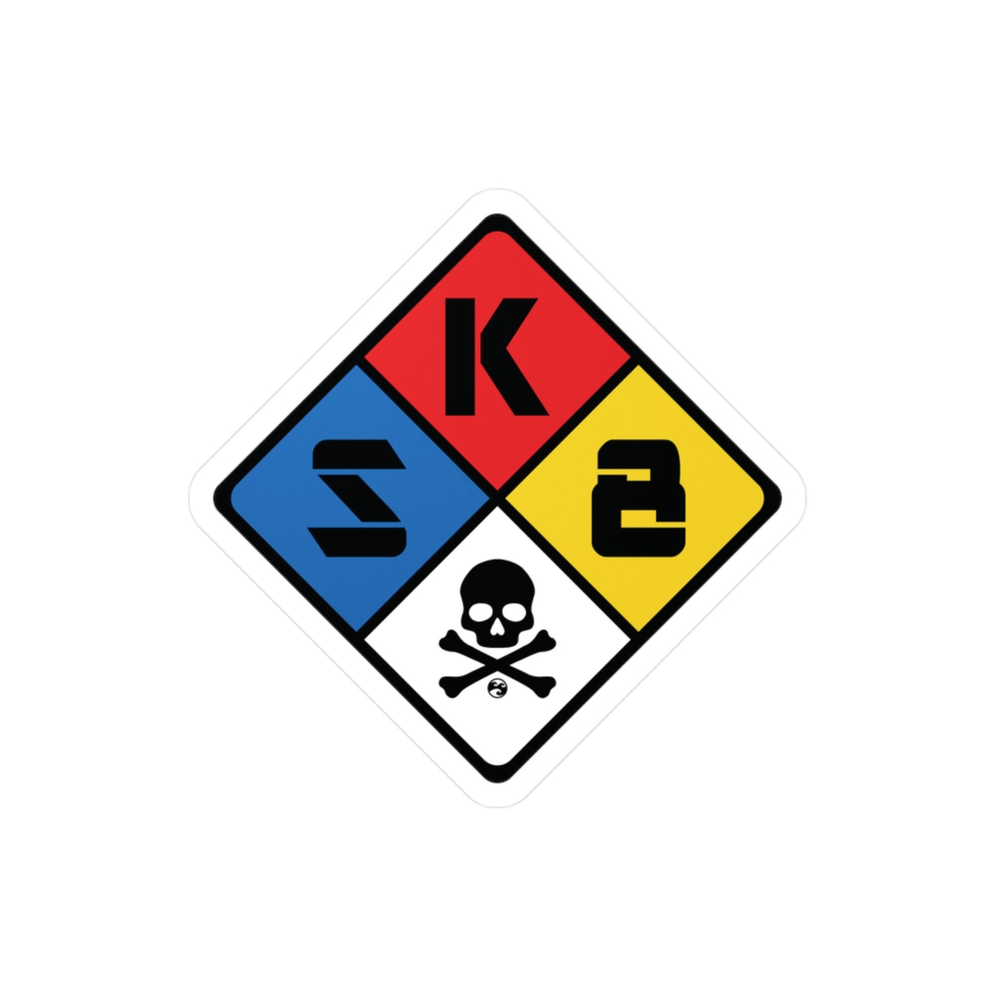 Skate Hazard Sticker