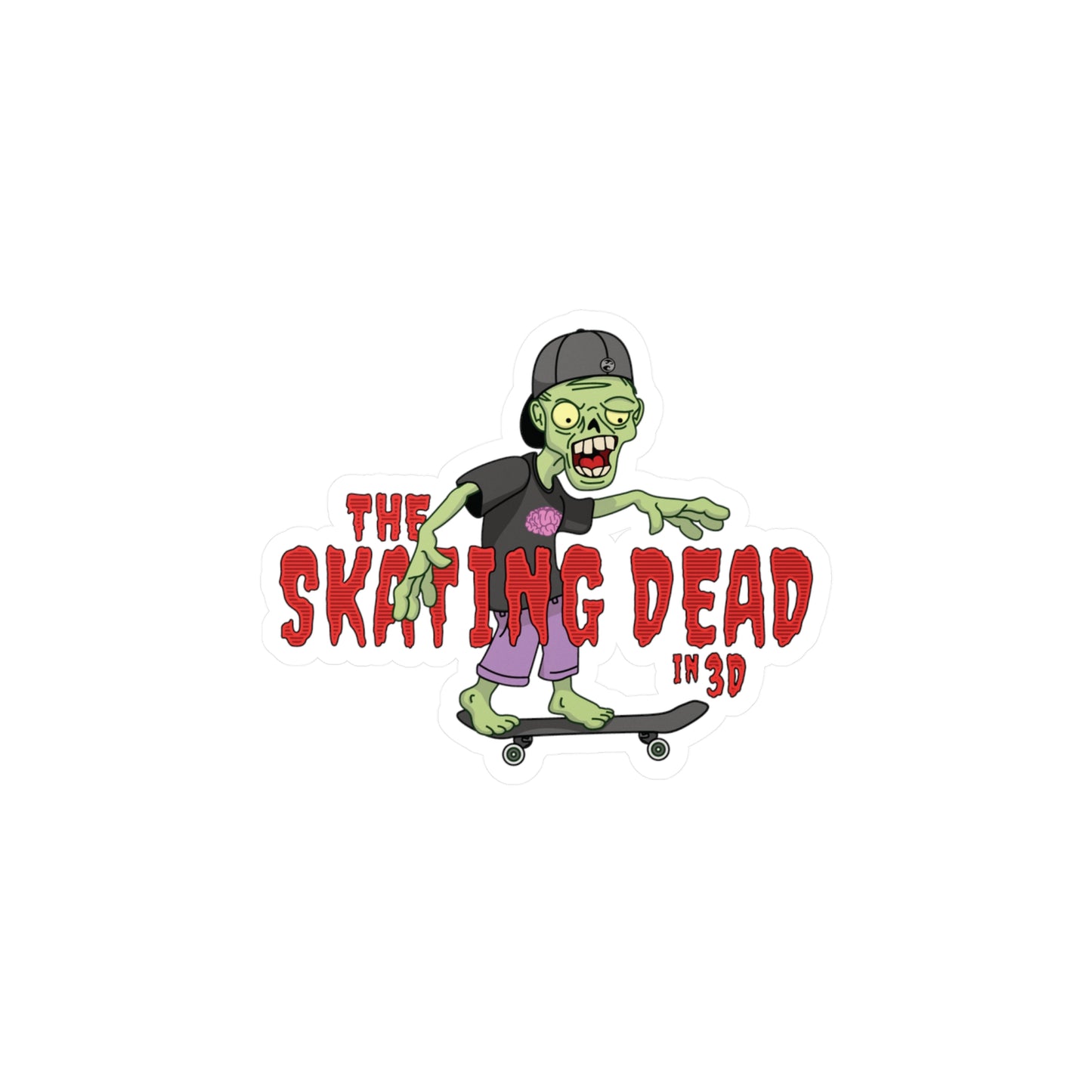 Skating Dead Sticker