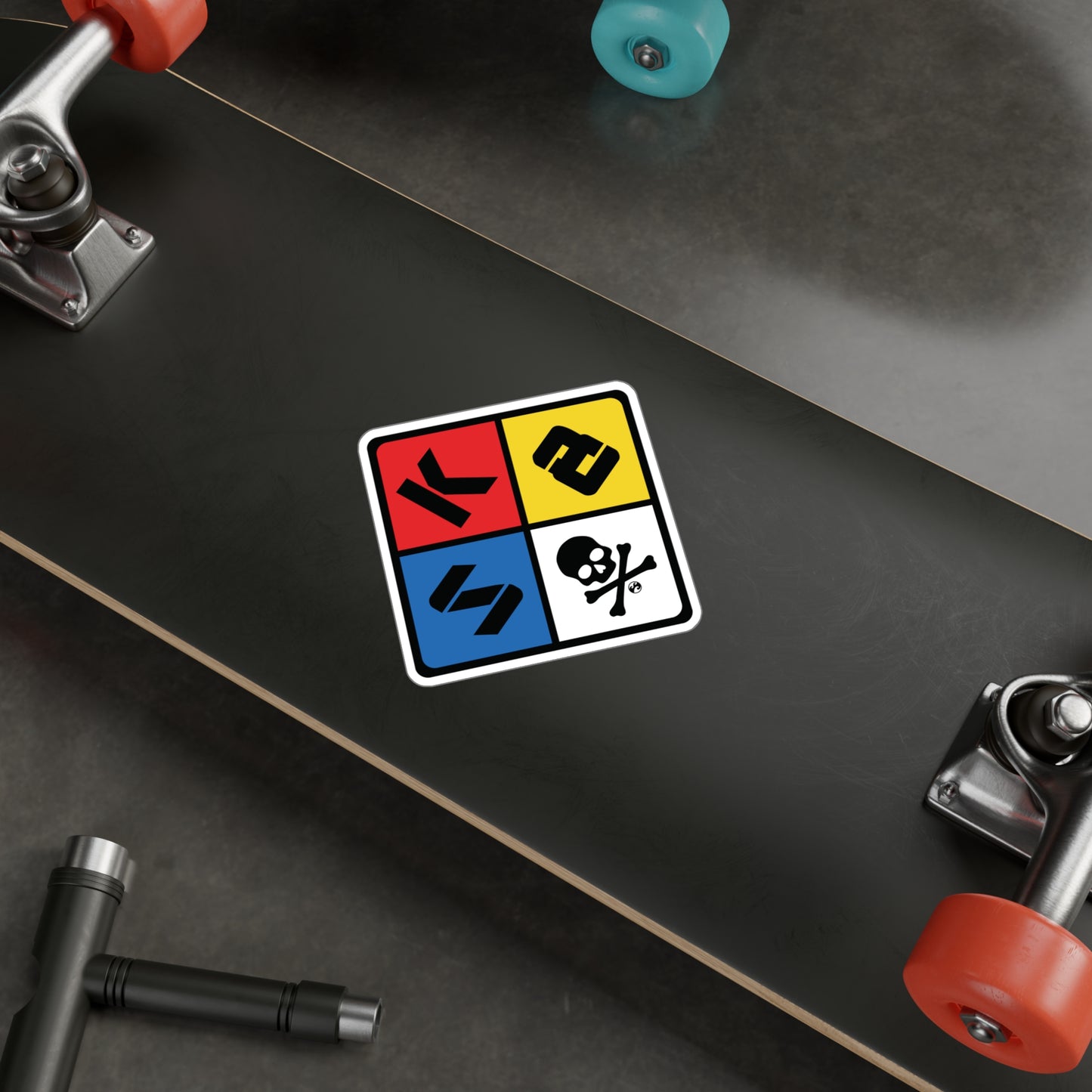 Skate Hazard Sticker