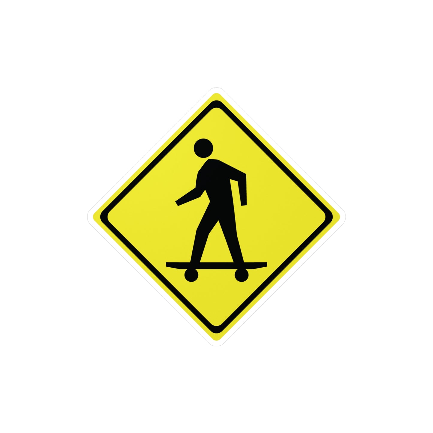 Skater Crossing Skateboarding Sticker