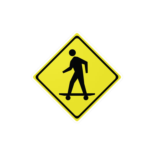 Skater Crossing Skateboarding Sticker