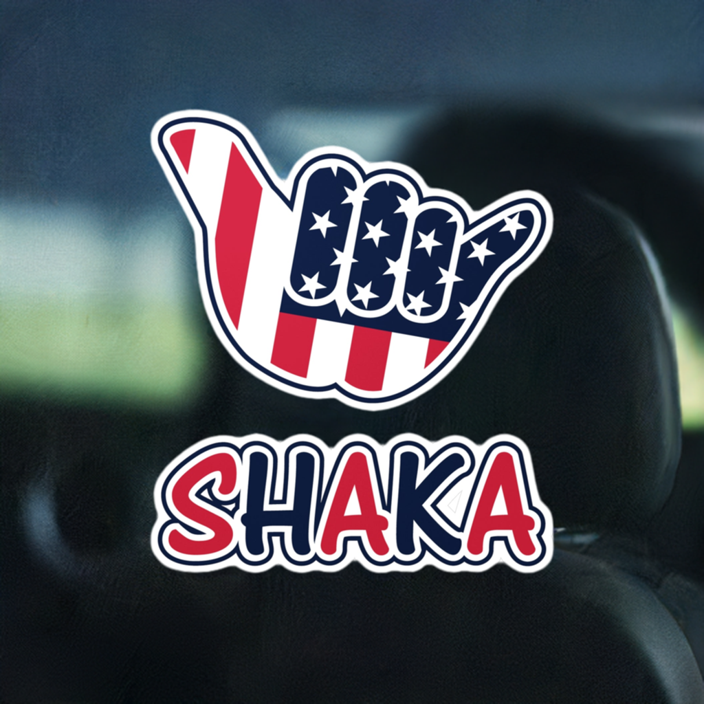 Shaka USA Surf Sticker