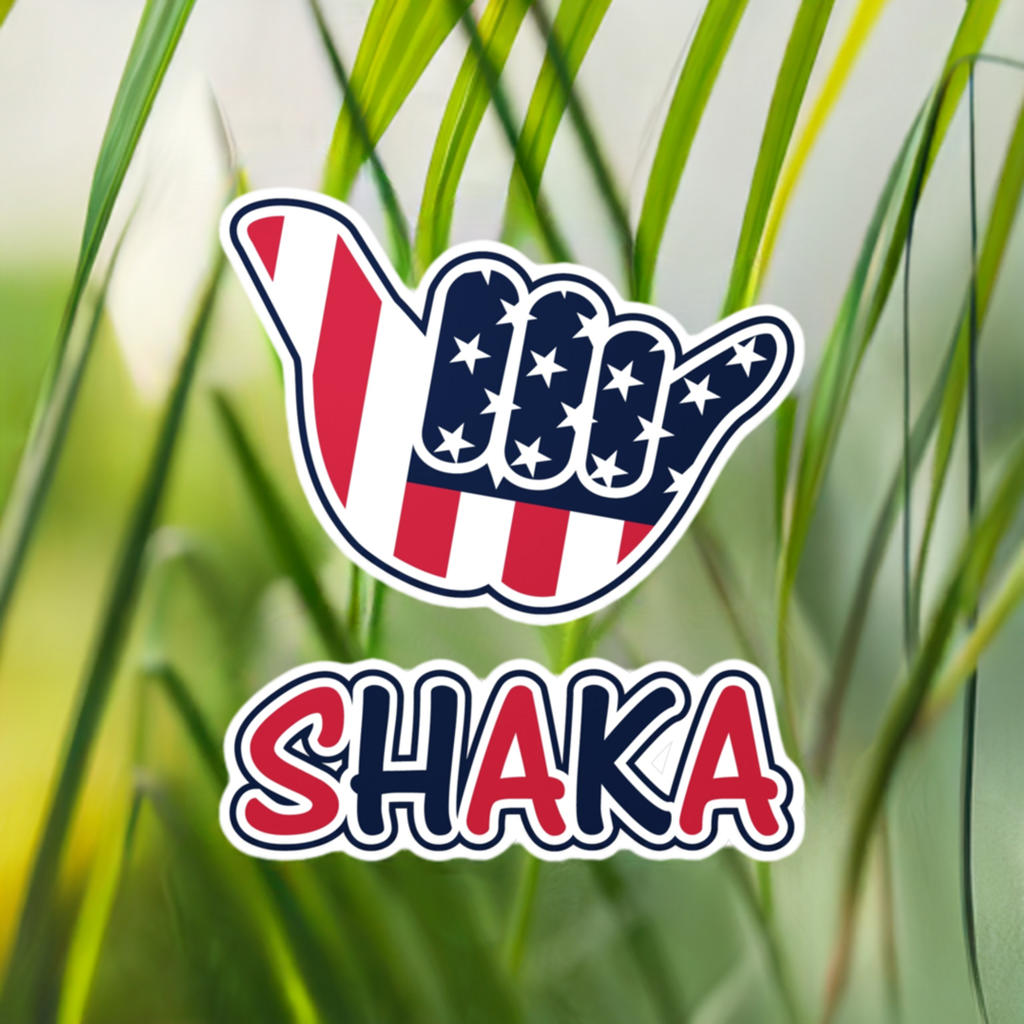 Shaka USA Surf Sticker